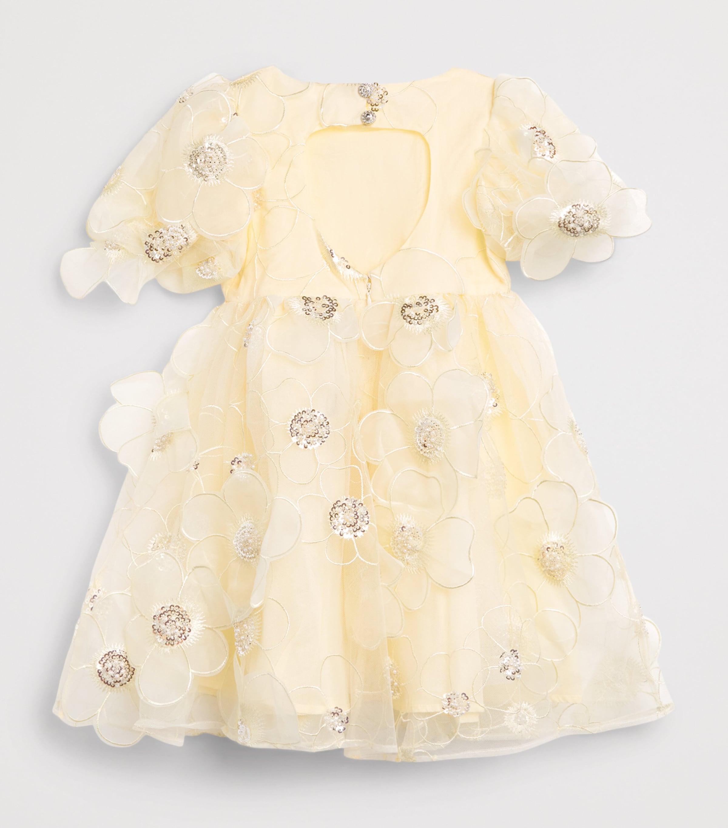 Bardot Junior Embellished Jamie Dress (4-14 Years) Lemon Image 2