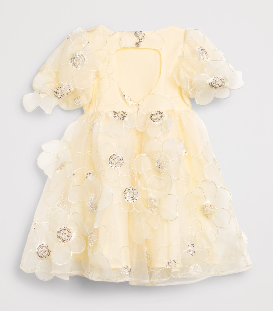 Bardot Junior Embellished Jamie Dress (4-14 Years) Lemon Image 2