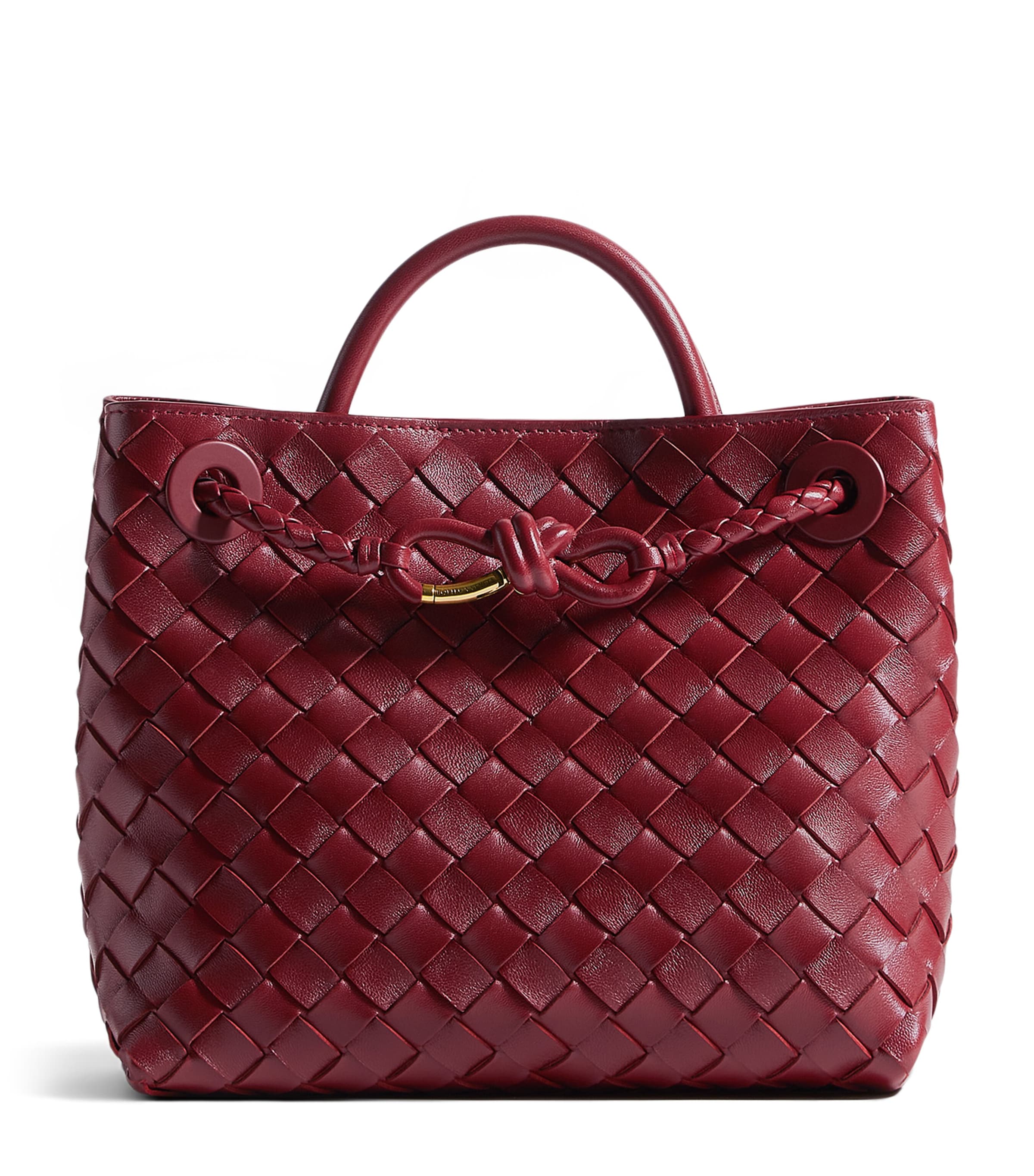 Bottega Veneta Womens Small Leather Andiamo Top-Handle Bag Image 1