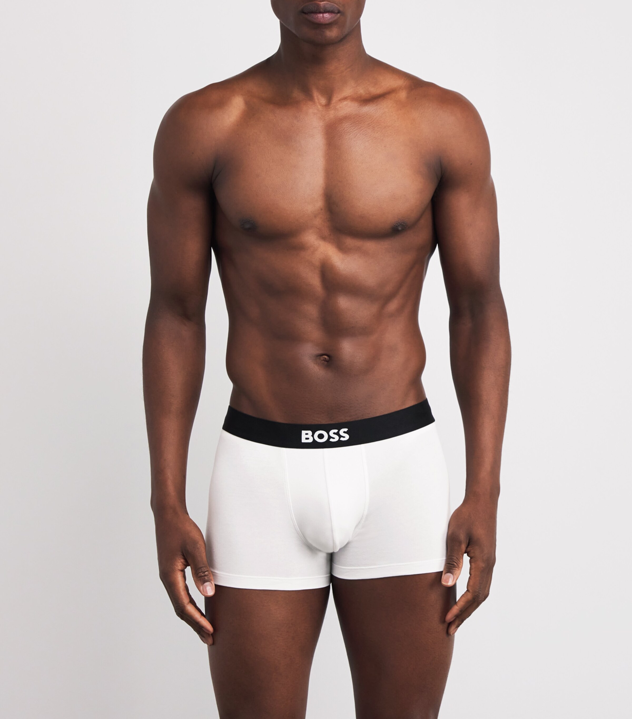 Organic Cotton-Blend Boxers (Pack of 3) 100-WHITE Image 2