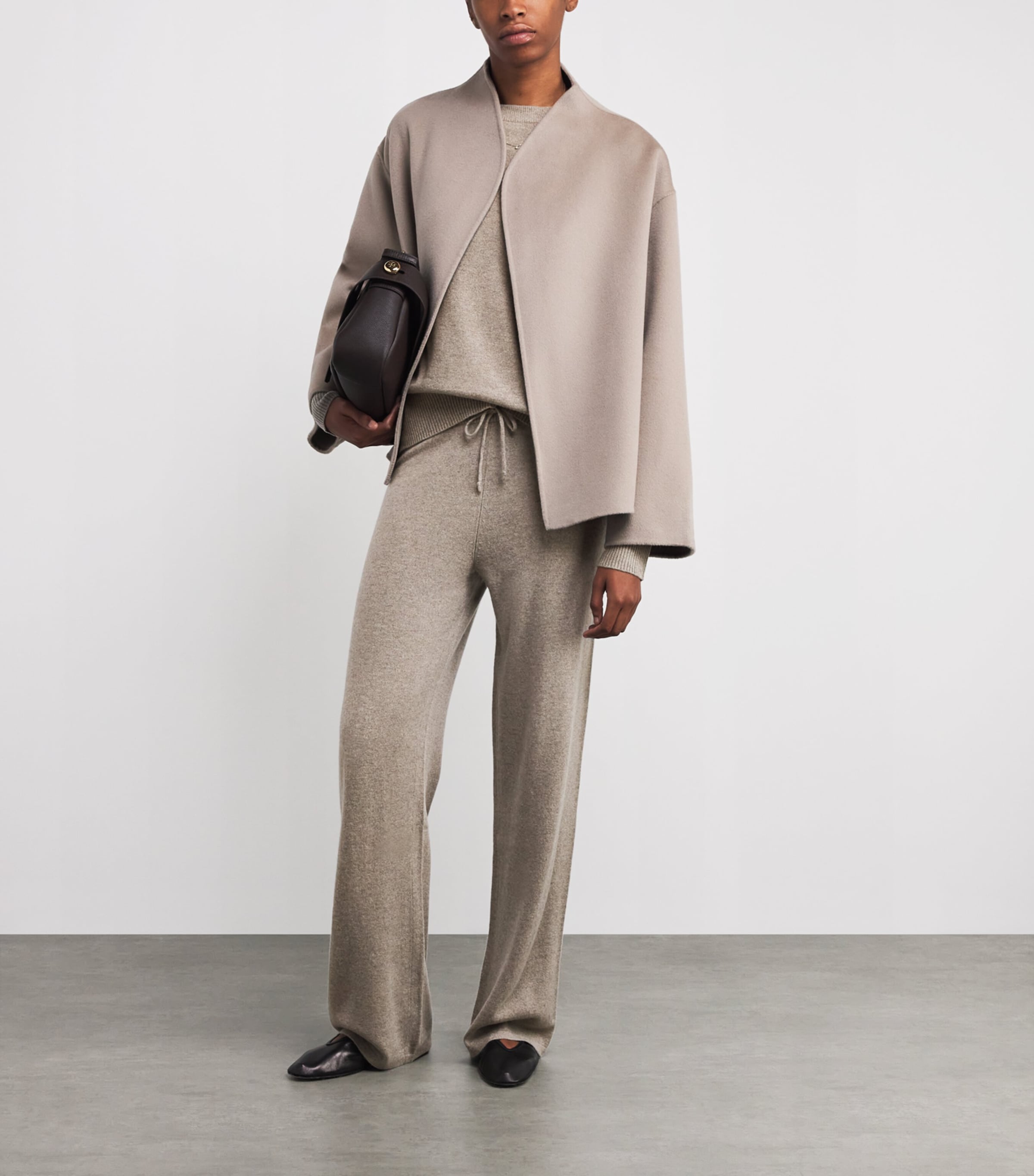 Cashmere Sweater and Trouser Set GREIGE Image 2