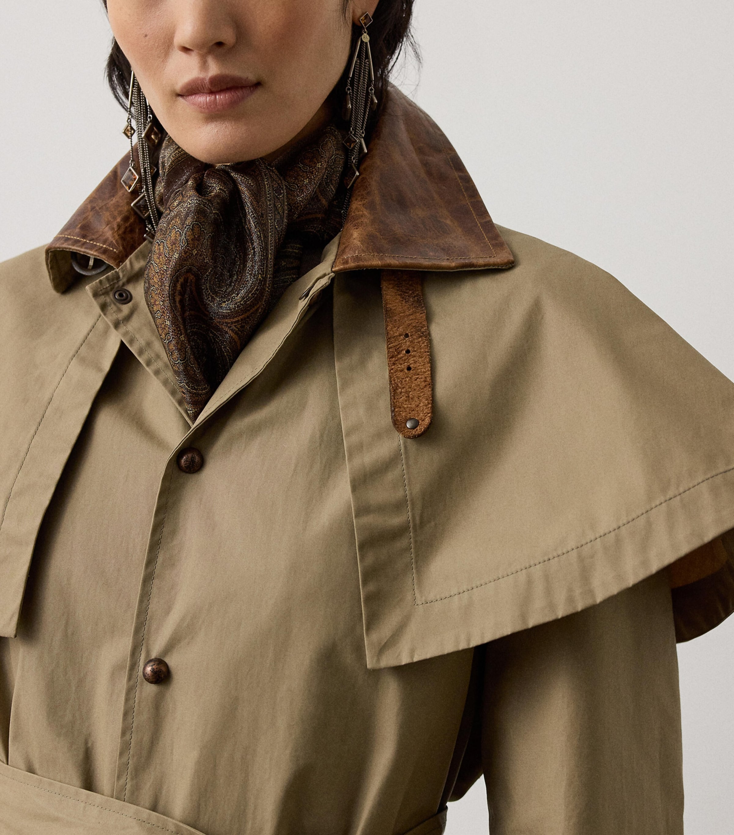 Ralph Lauren Collection Brown Brannigan Short Trench Coat | Harrods US