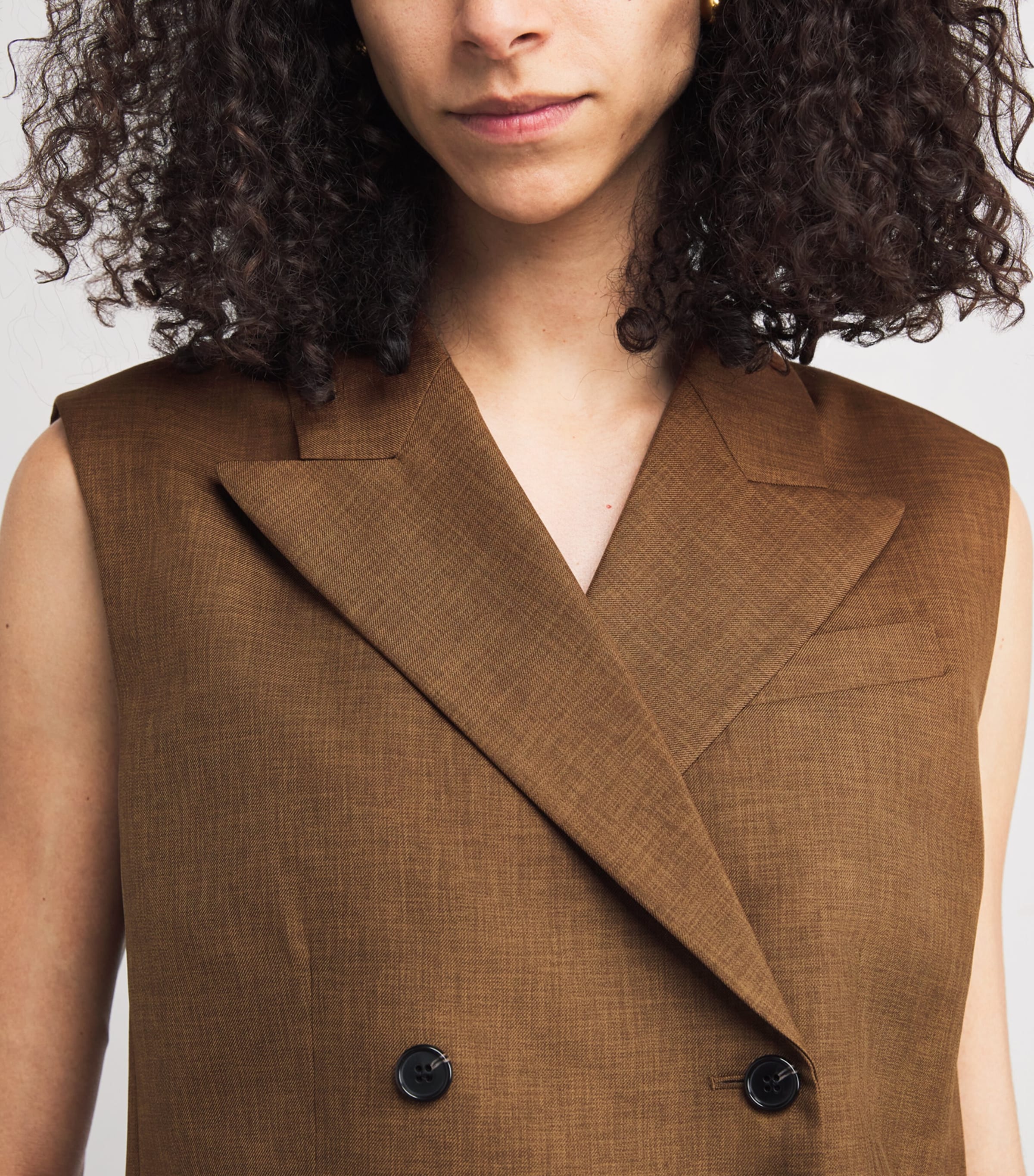 Double-Breasted Vest  ZZS DARK BRONZE Image 5