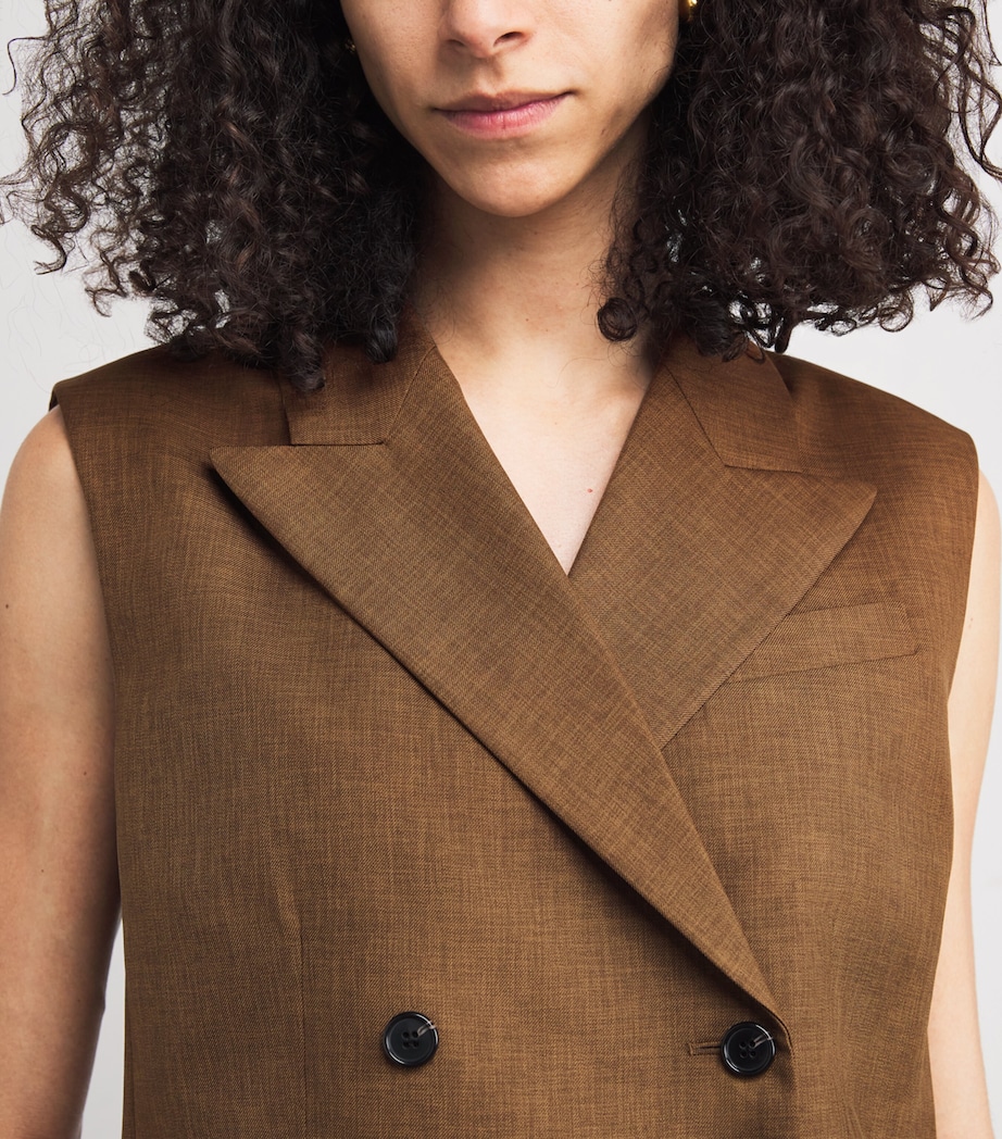 Double-Breasted Vest ZZS DARK BRONZE Image 5