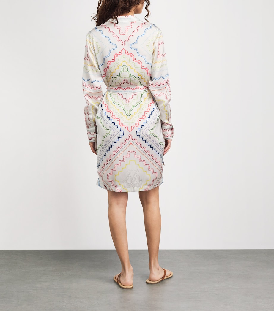 Mary Katrantzou Womens Printed Verona Mini Shirt Dress Blanchetto Image 4