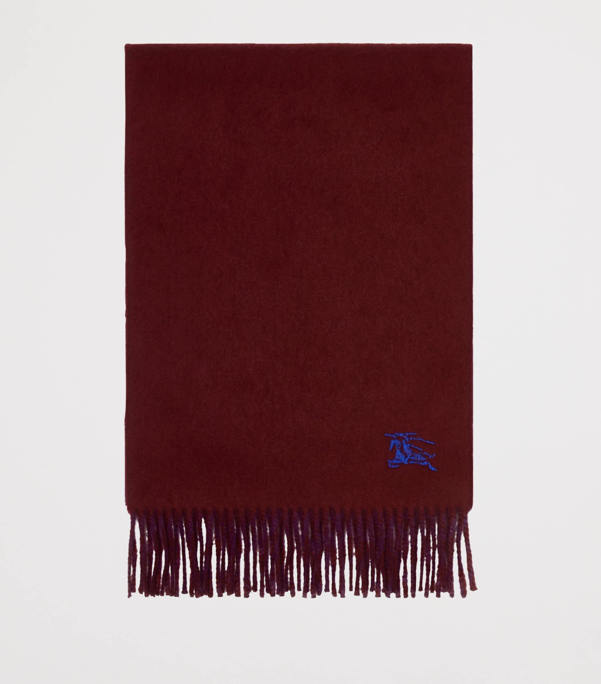 Cashmere Reversible EKD Scarf OXBLOOD/PANSY PURPLE Image 3