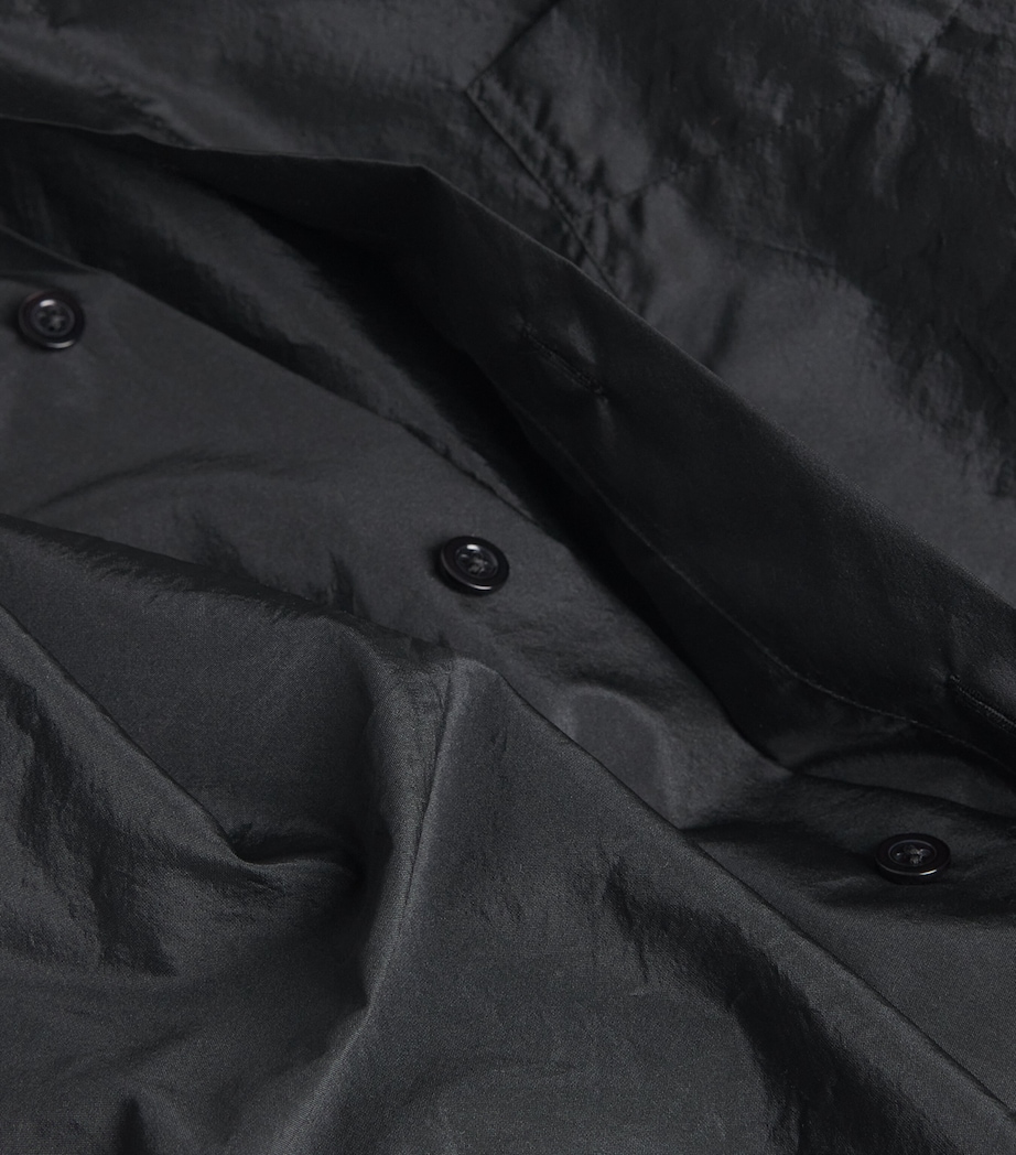 Maison Margiela Womens Woven Oversized Shirt Black Image 5