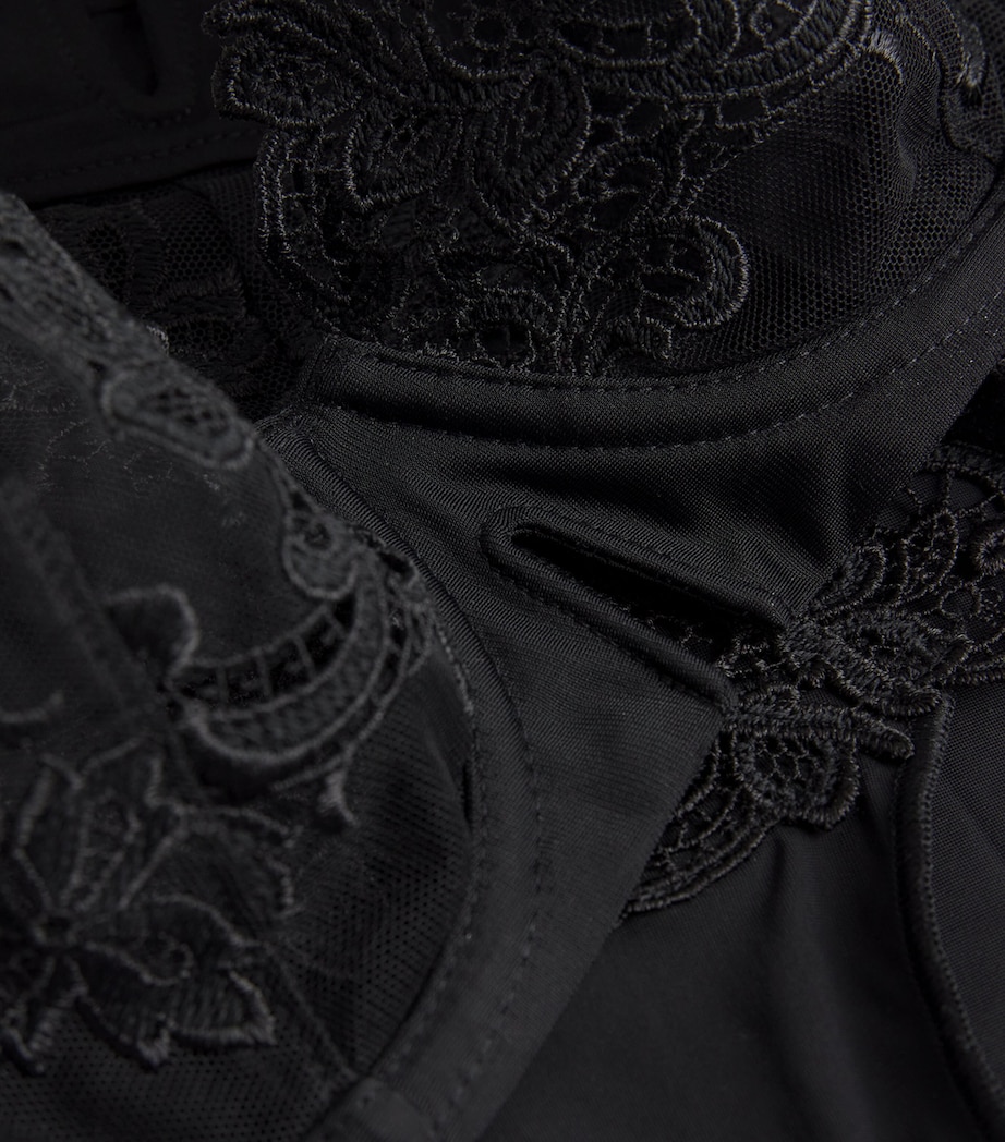 Lace Saga Half-Cup Bra 016 BLACK Image 4