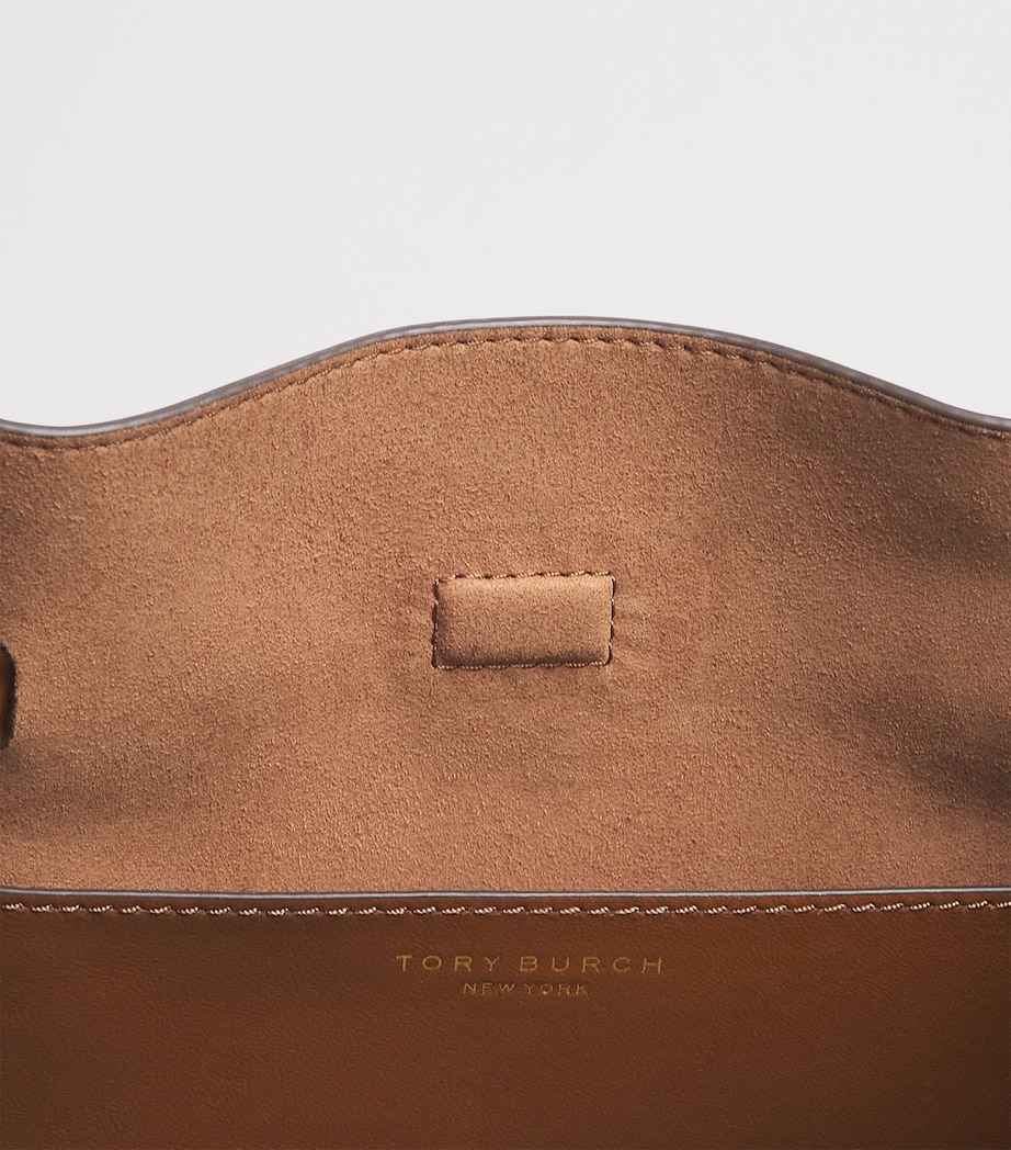 Large Suede Romy Bucket Bag CARAMEL Image 4