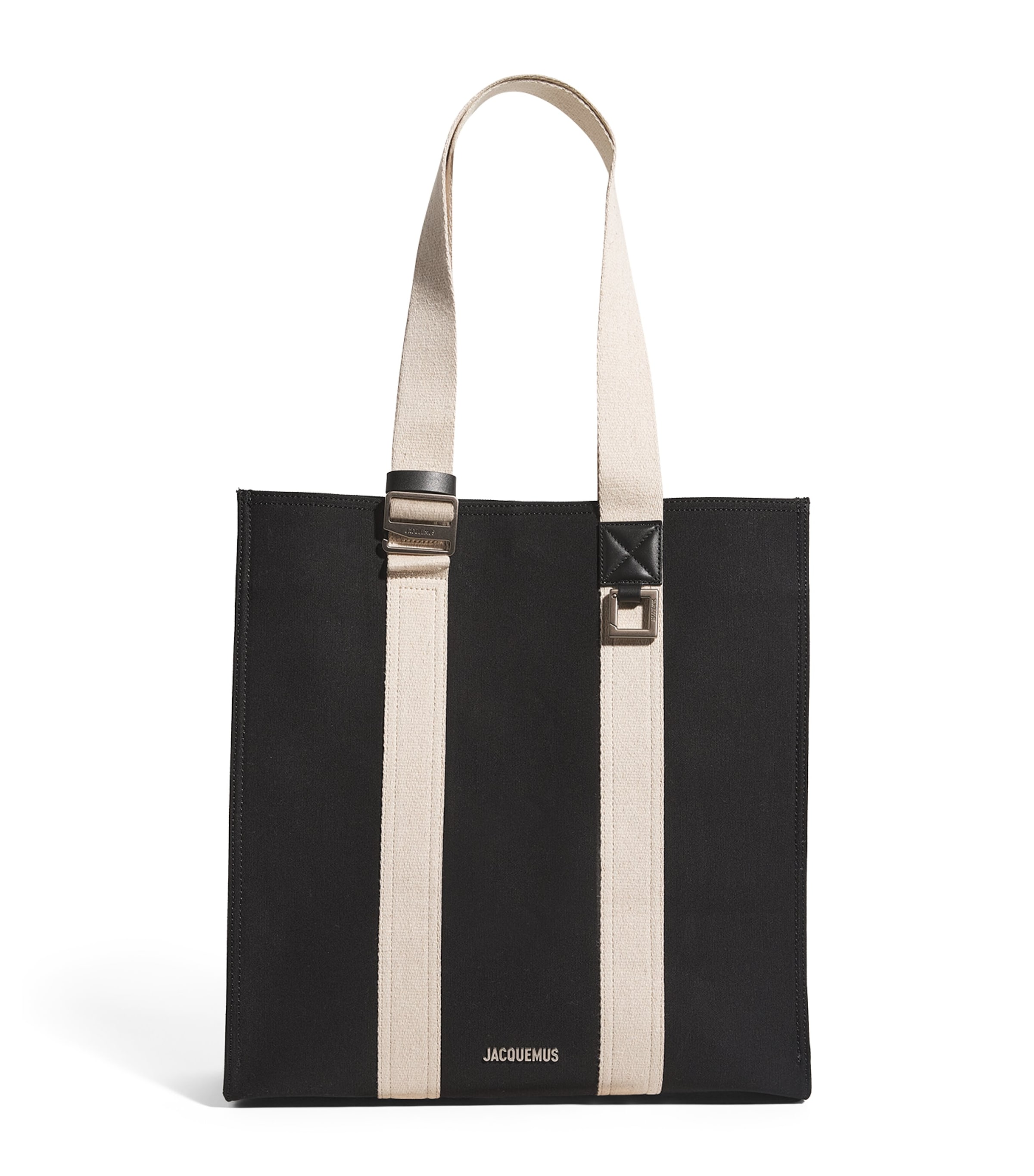 Jacquemus Canvas Le Cabas Cuerda Tote Bag In Black