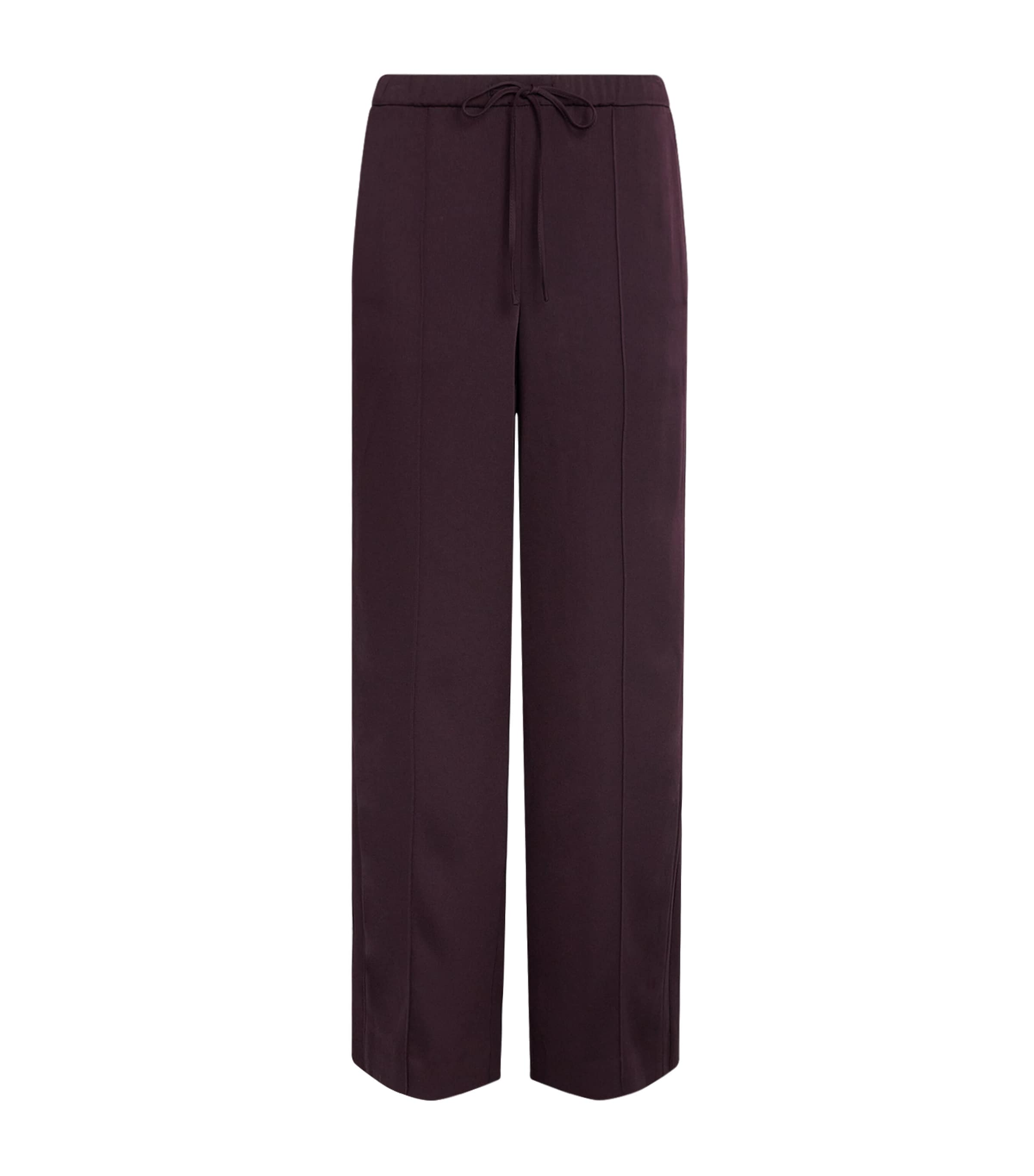 Vince Womens Utility Drawstring Trousers Blackberry Image 1