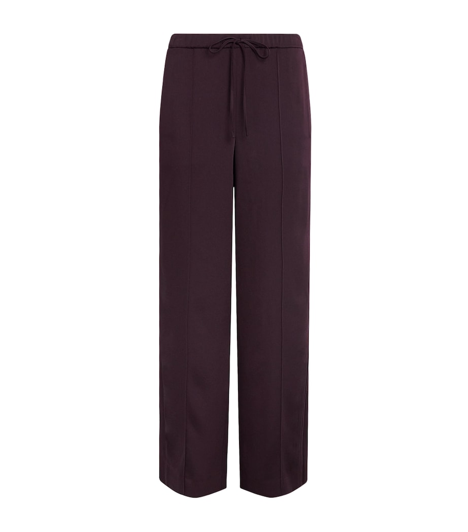 Vince Womens Utility Drawstring Trousers Blackberry Image 1