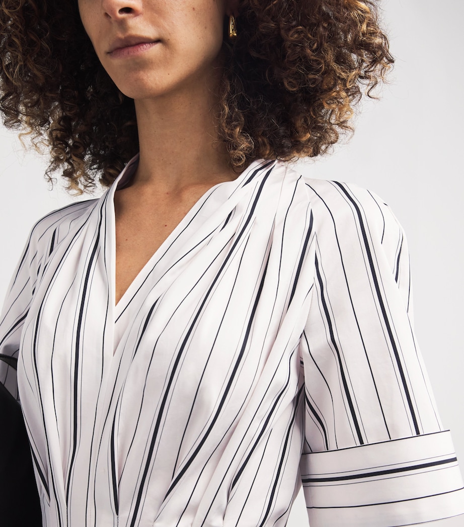 Belted Nansi Midi Dress IVRYB IVORY/BLACK Image 4