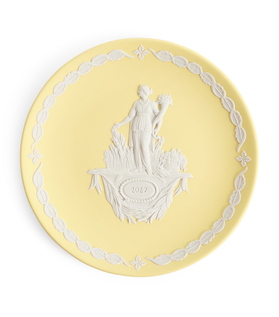 Wedgwood Jasperware Annual Demeter Plate 2027 (17cm) Yellow Image 1