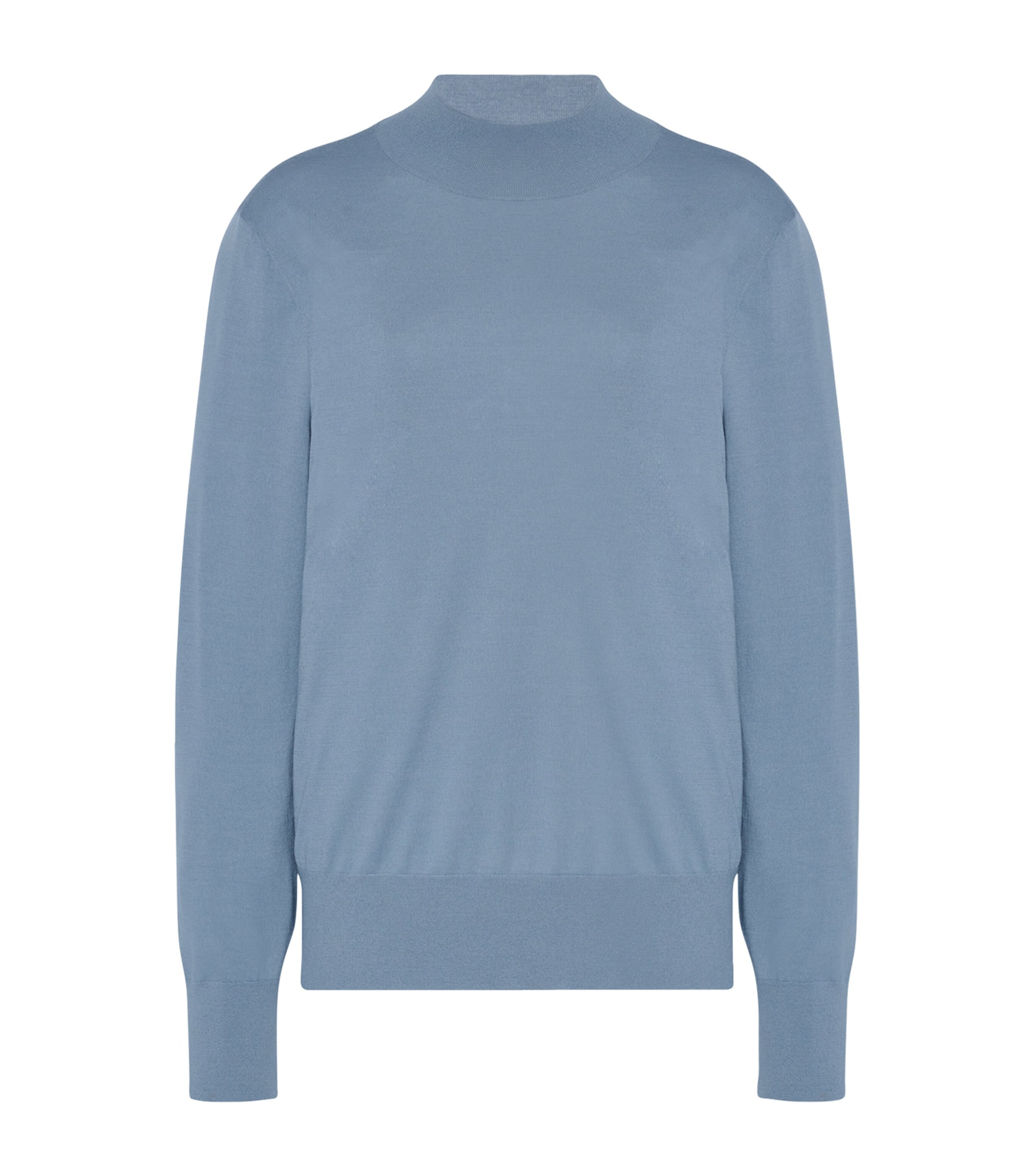 The Row Womens Nari Sheep Wool Sweater Azure Grey Image 1