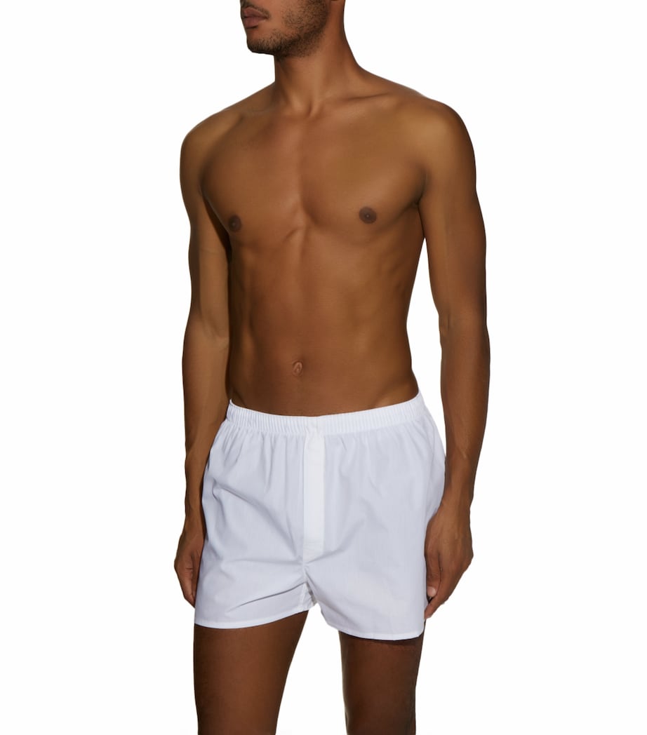 Cotton Boxer Shorts WHITE Image 2