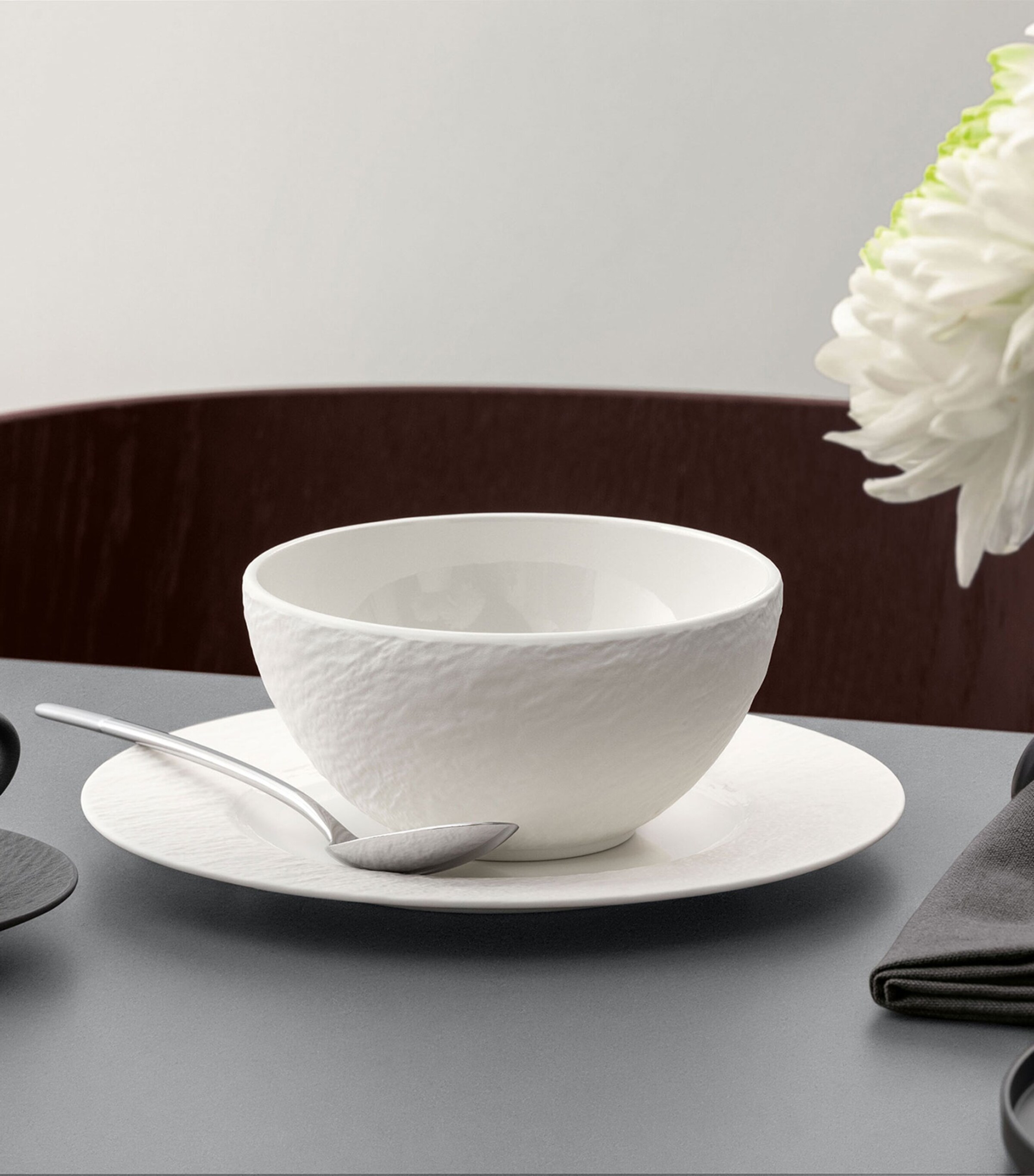 Villeroy & Boch Manufacture Rock Blanc Cereal Bowl (14cm) White Image 2