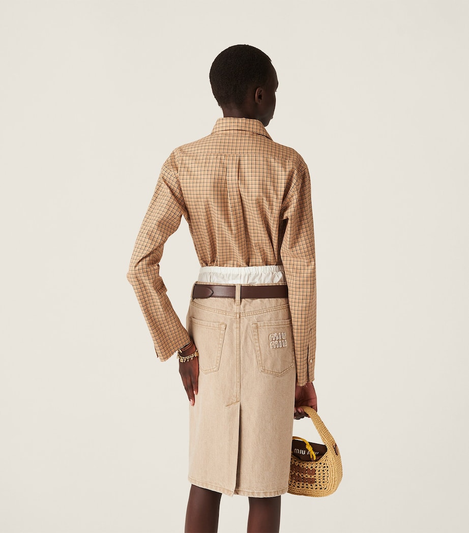 Cotton Check Shirt F0065 Image 4