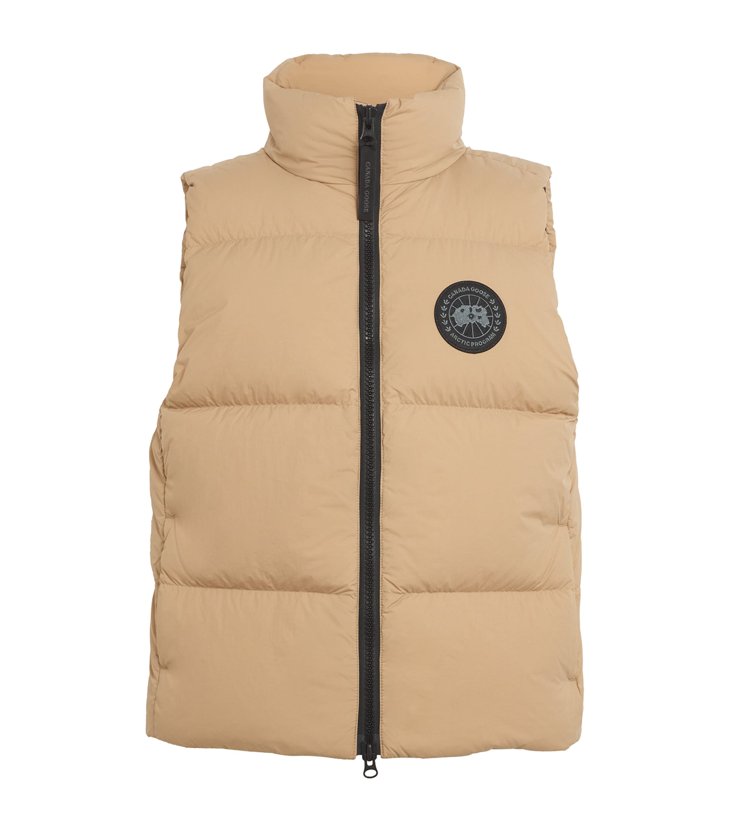 Shop Canada Goose Down Lawrence Puffer Gilet In Beige