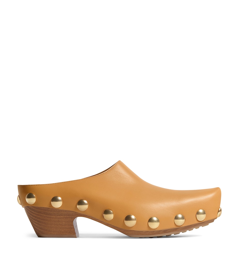 Bottega Veneta Calfskin Clog Heeled Mules 65 Image 1