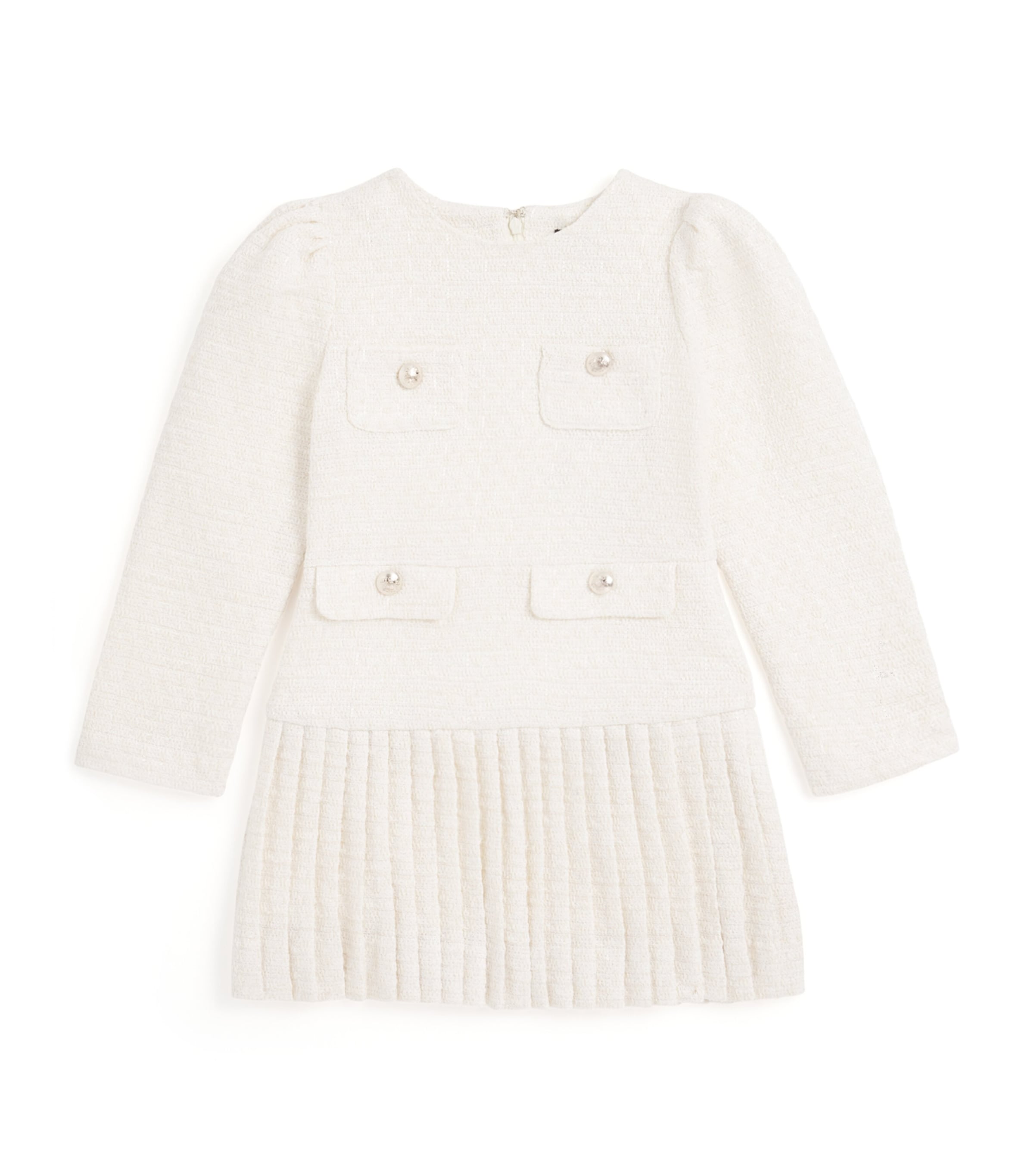 Bardot Kids' Bouclé Renee Dress In White