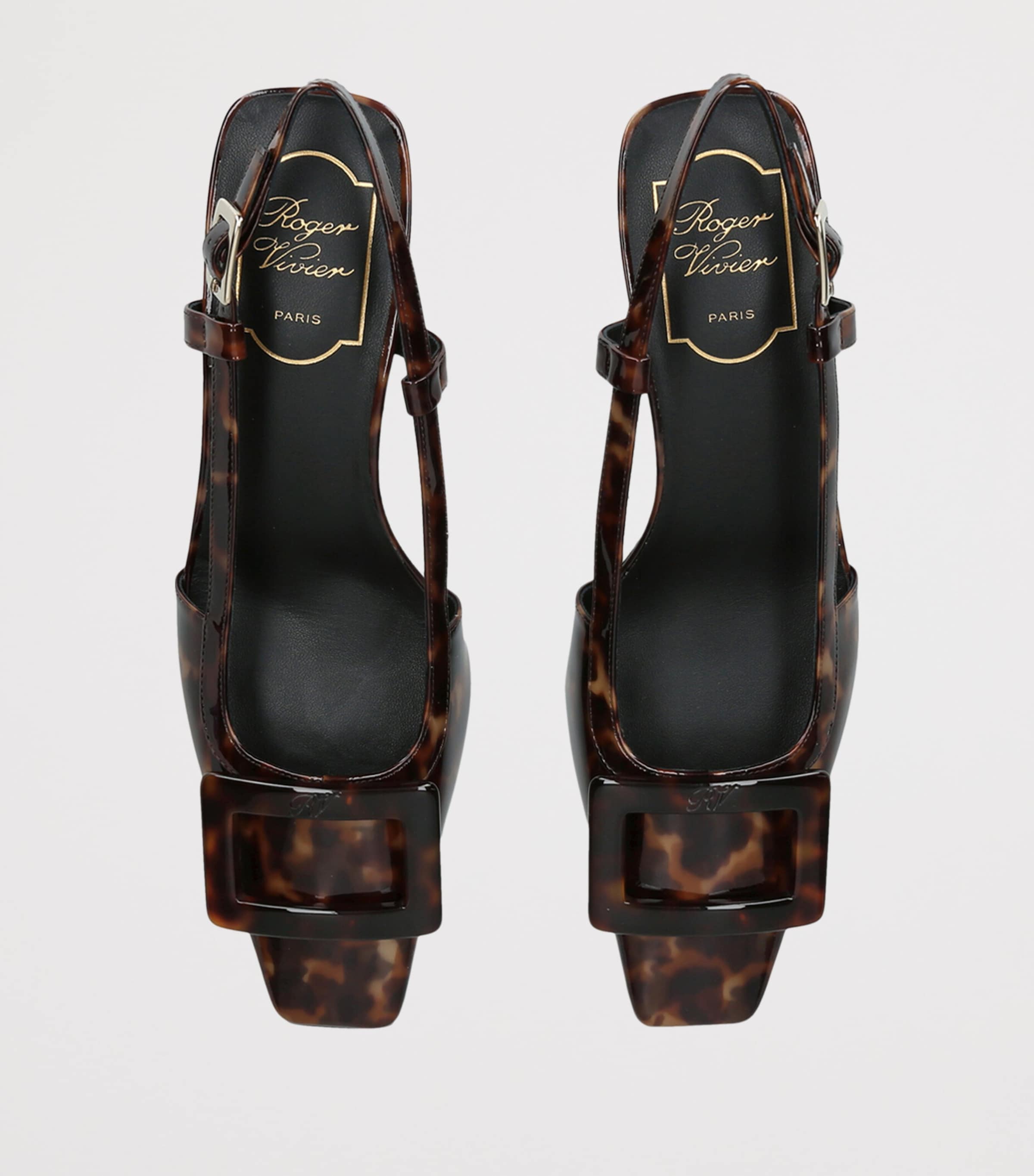 Roger Vivier Belle Vivier Slingback Pumps 45 Dk.brn Com Image 3