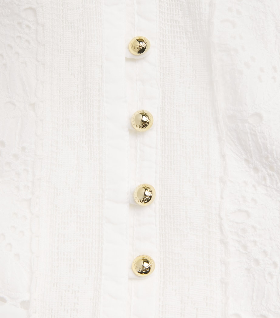 Melissa Odabash Womens Cotton Reagan Mini Dress White Image 6