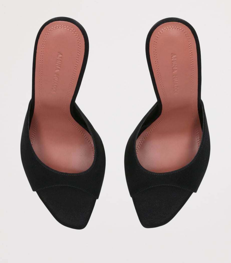 Satin Alexa Mules 105 BLACK Image 4
