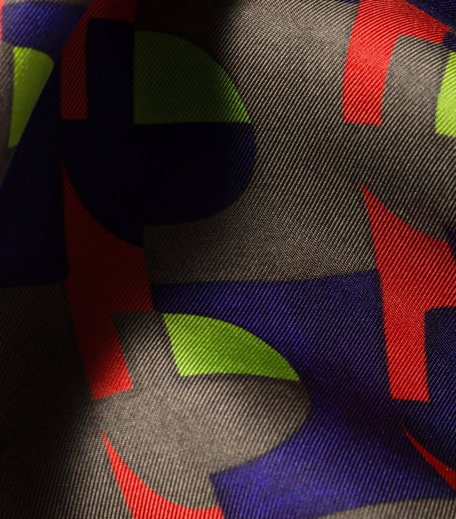 Miu Miu Silk Printed Scarf Image 4