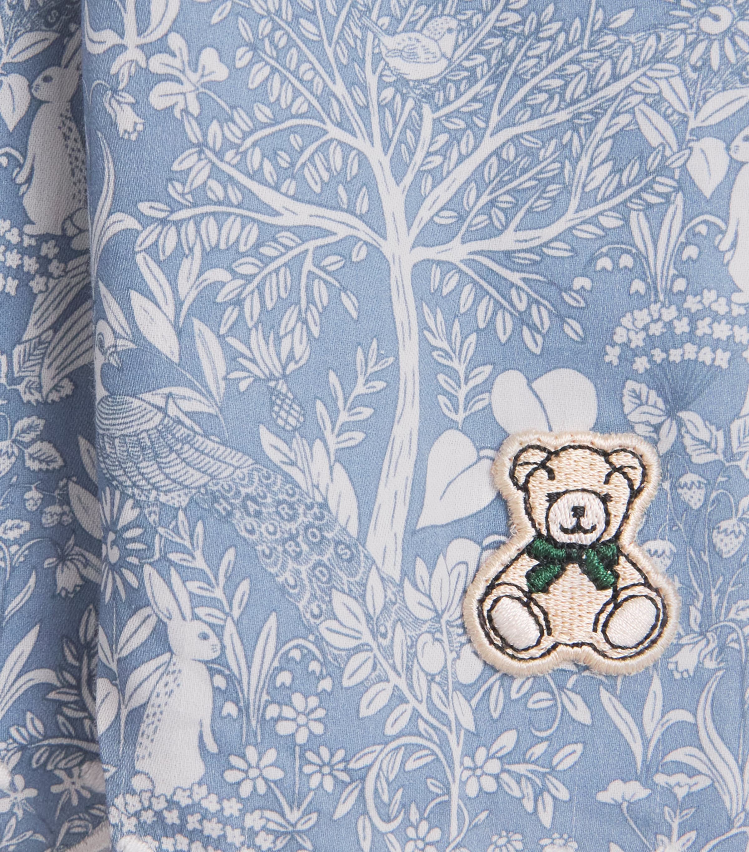 Harrods Cotton Woodland Skirt (2-8 Years) Blue Image 3