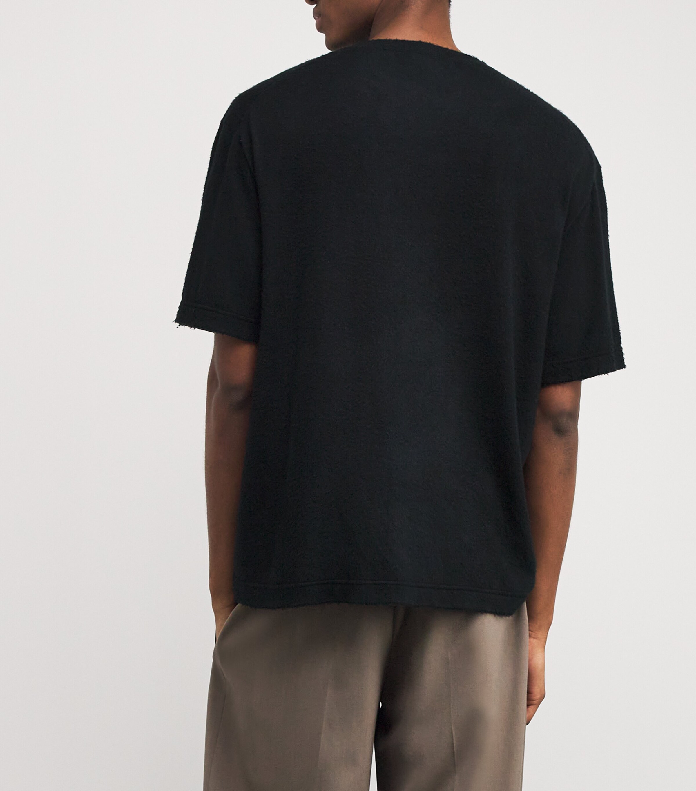 The Row Black Paddy Cotton T-Shirt | Harrods US
