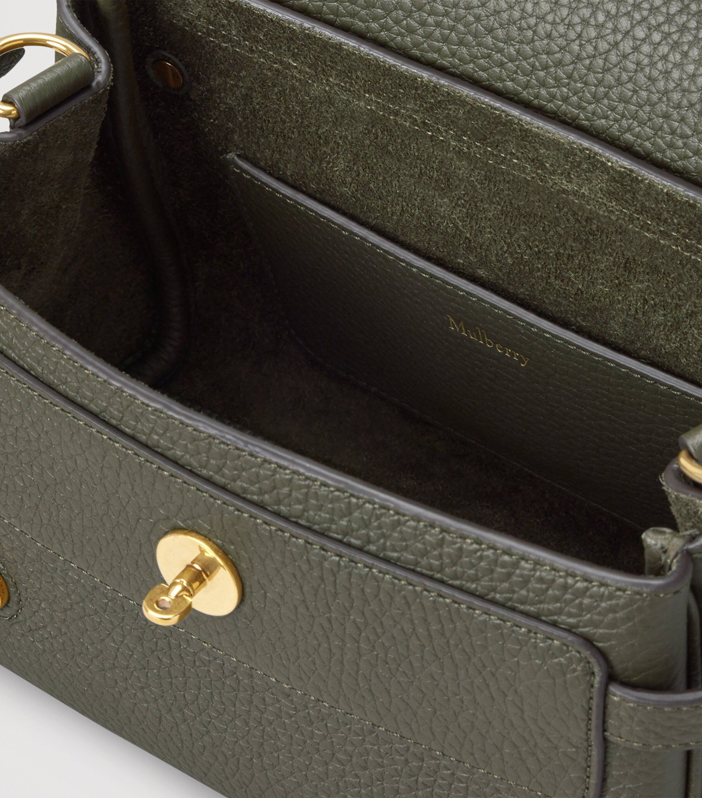 Mini Leather Alexa Cross-Body Bag JUNIPER GREEN Image 5