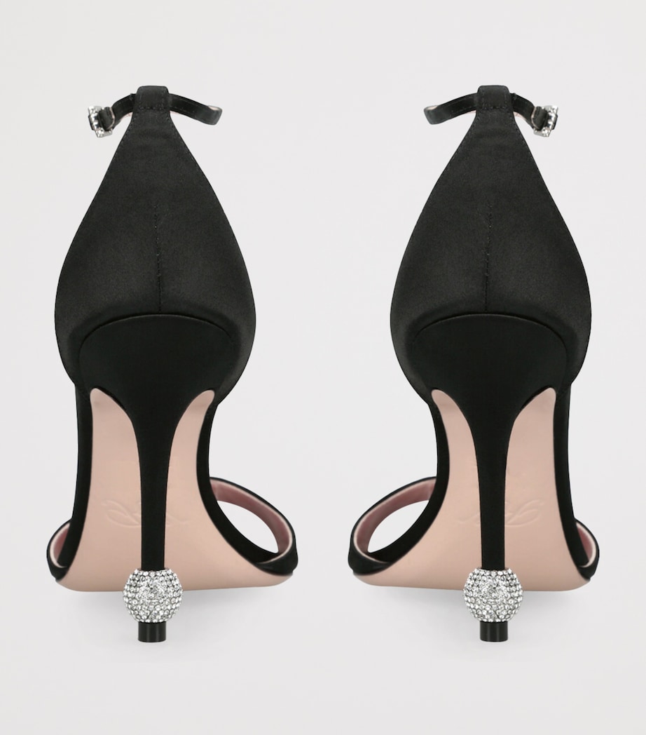 Satin Marlene Sandals 100 BLACK Image 2