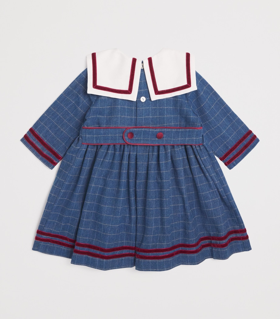 Check Collared Dress (18 Months-4 Years) BLUE Image 2