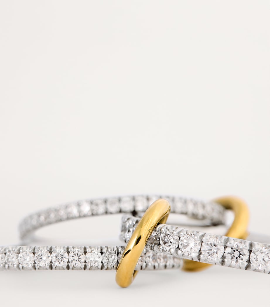 White Gold and Diamond Pave Ring WHITE GOLD Image 4