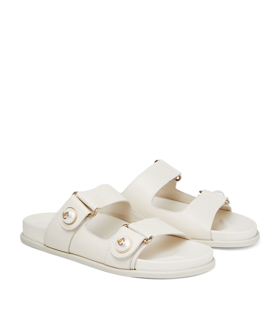 Fayence Leather Sandals LATTE Image 4