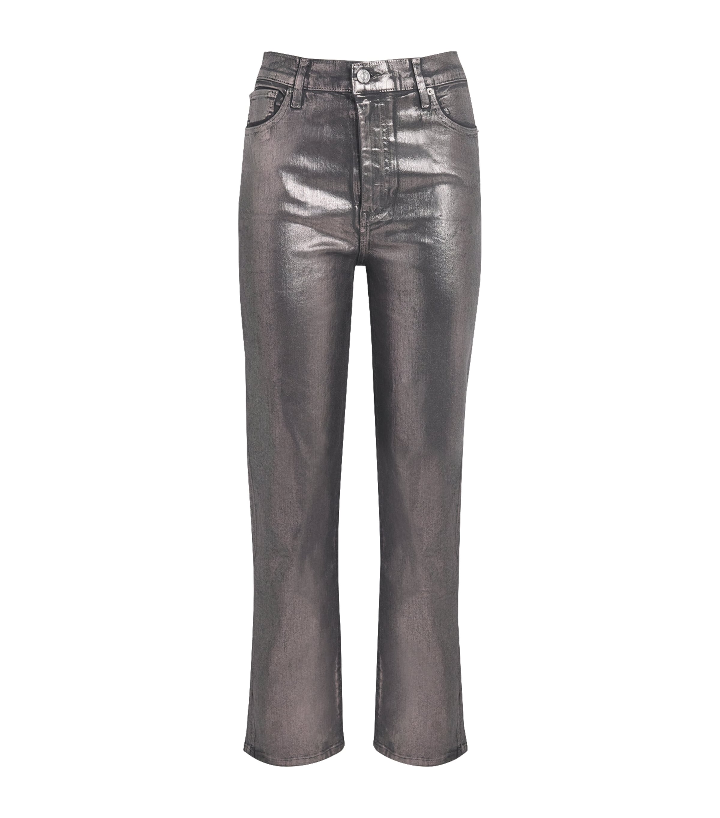 Frame Coated Le Sleek Straight Jeans