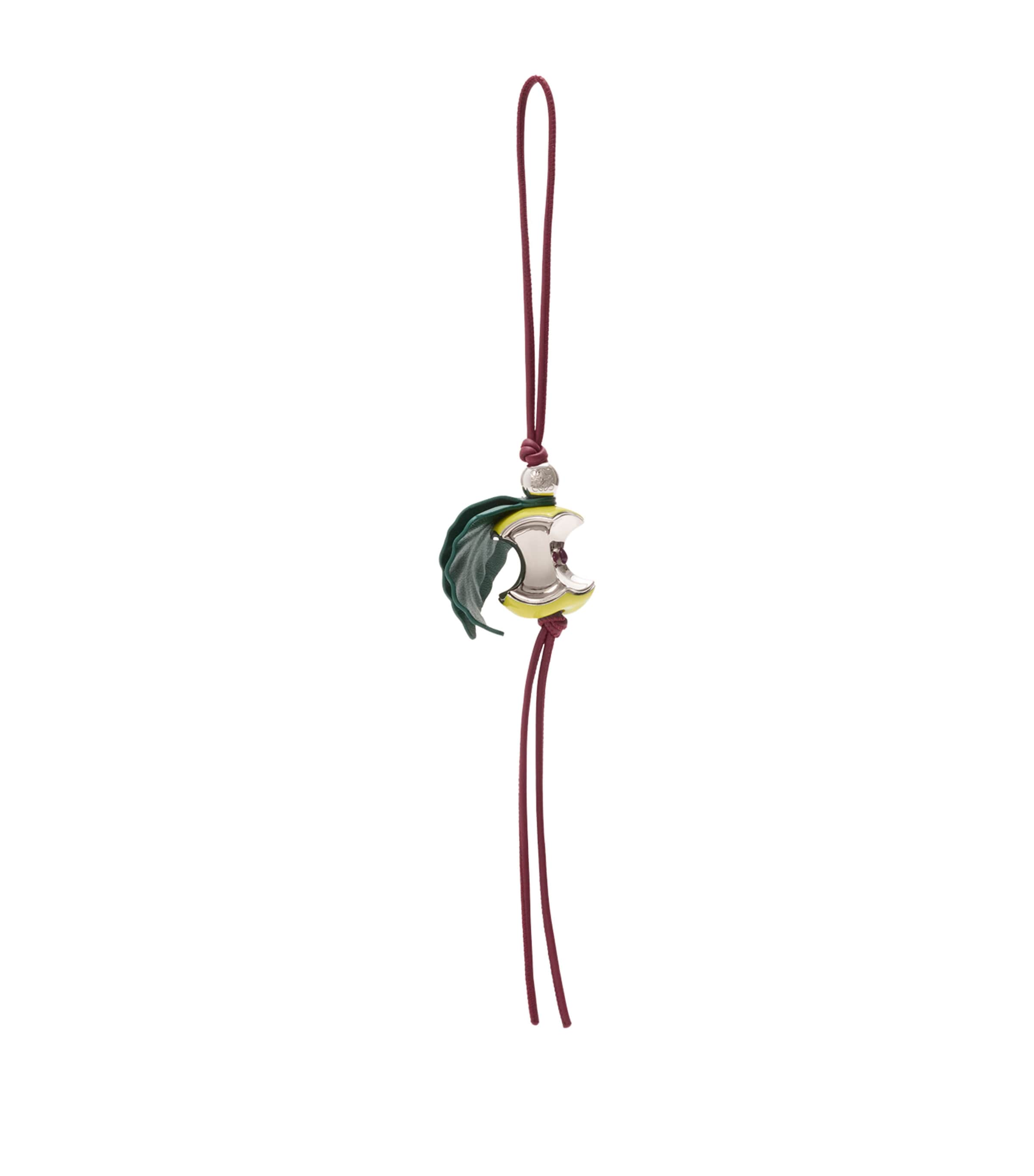 LOEWE Leather Apple Bag Charm Green/silver Image 1
