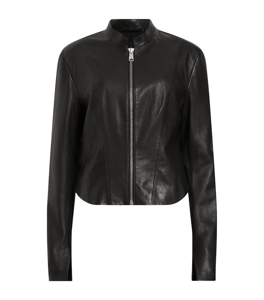 Leather Sadler Jacket BLACK Image 1