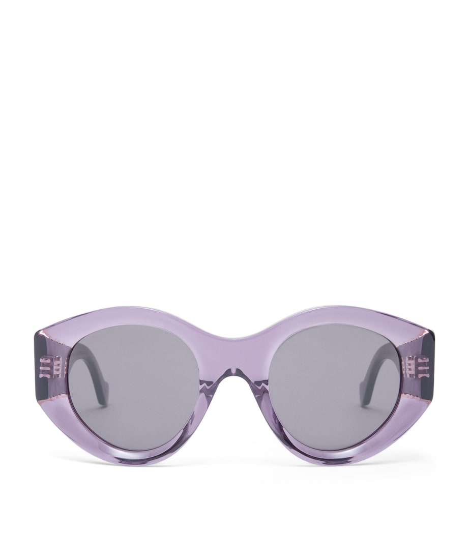 LOEWE Butterfly Maxi Anagram Sunglasses Transparent Purple Image 1