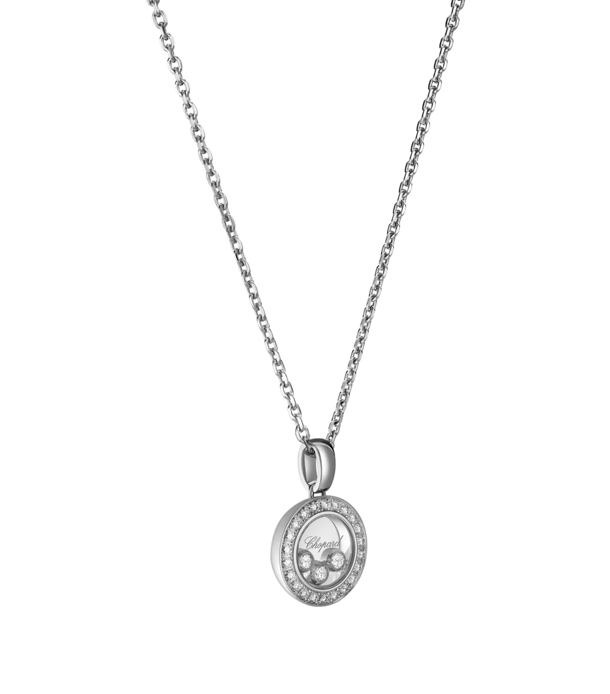 Chopard White Gold and Diamond Happy Diamonds Icons Pendant White Gold Image 2