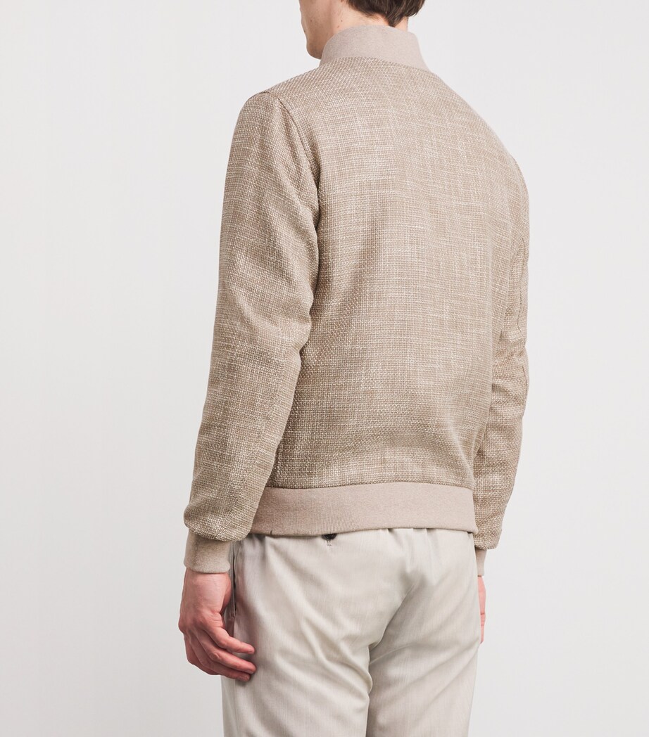 Wool-Blend Bomber Jacket NATURAL 6C125 001 Image 4