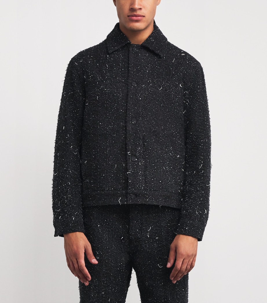 Cotton Towel Jacket BLACK Image 3