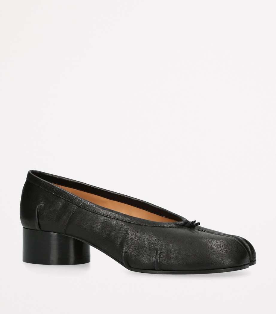 Suede Tabi Ballerina Pumps 30 BLACK Image 3