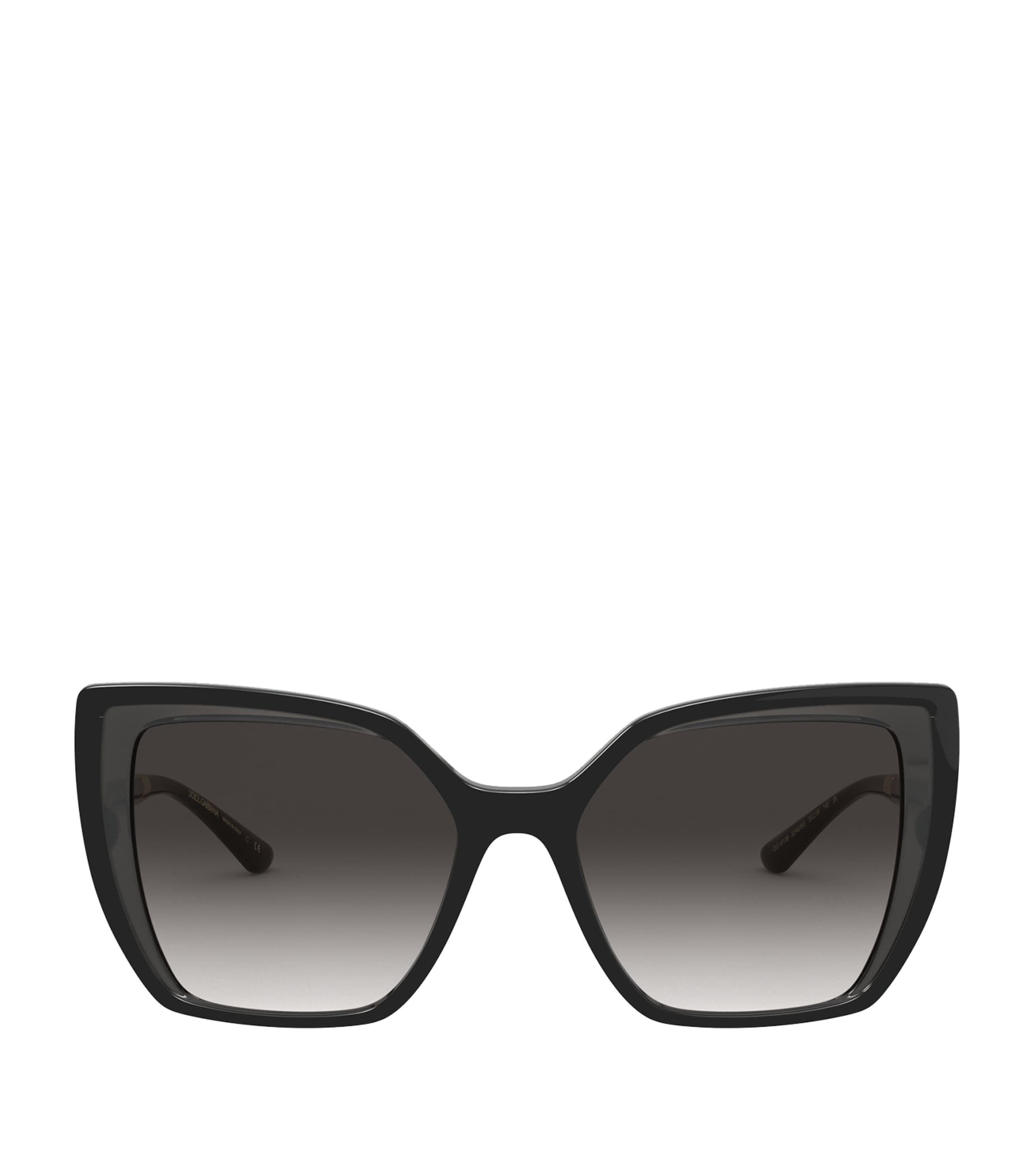 Dolce & Gabbana Line Sunglasses In Black