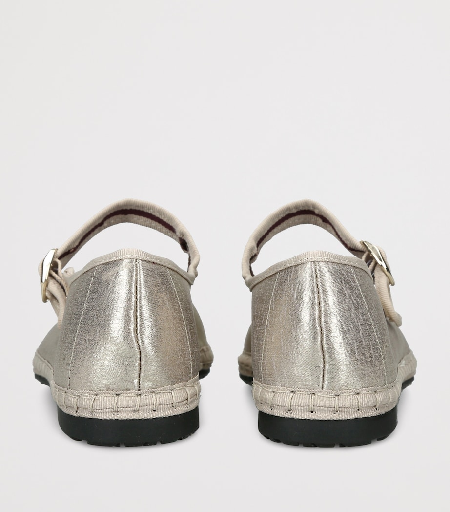 Flabelus Flor Mary Jane Flats Champagne Image 4