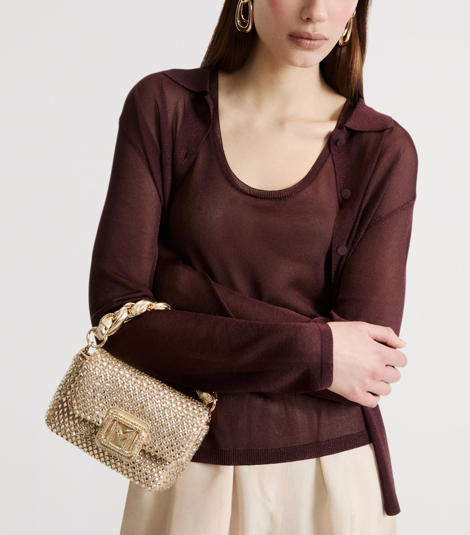Marella Small Le Muse Clutch Bag Camel Image 2