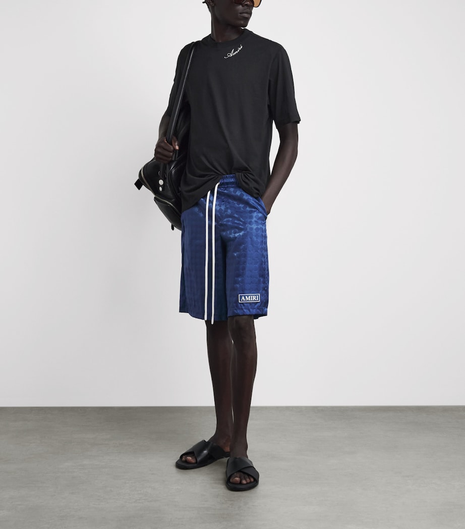 AMIRI Mens Cotton Script T-Shirt Black Image 2