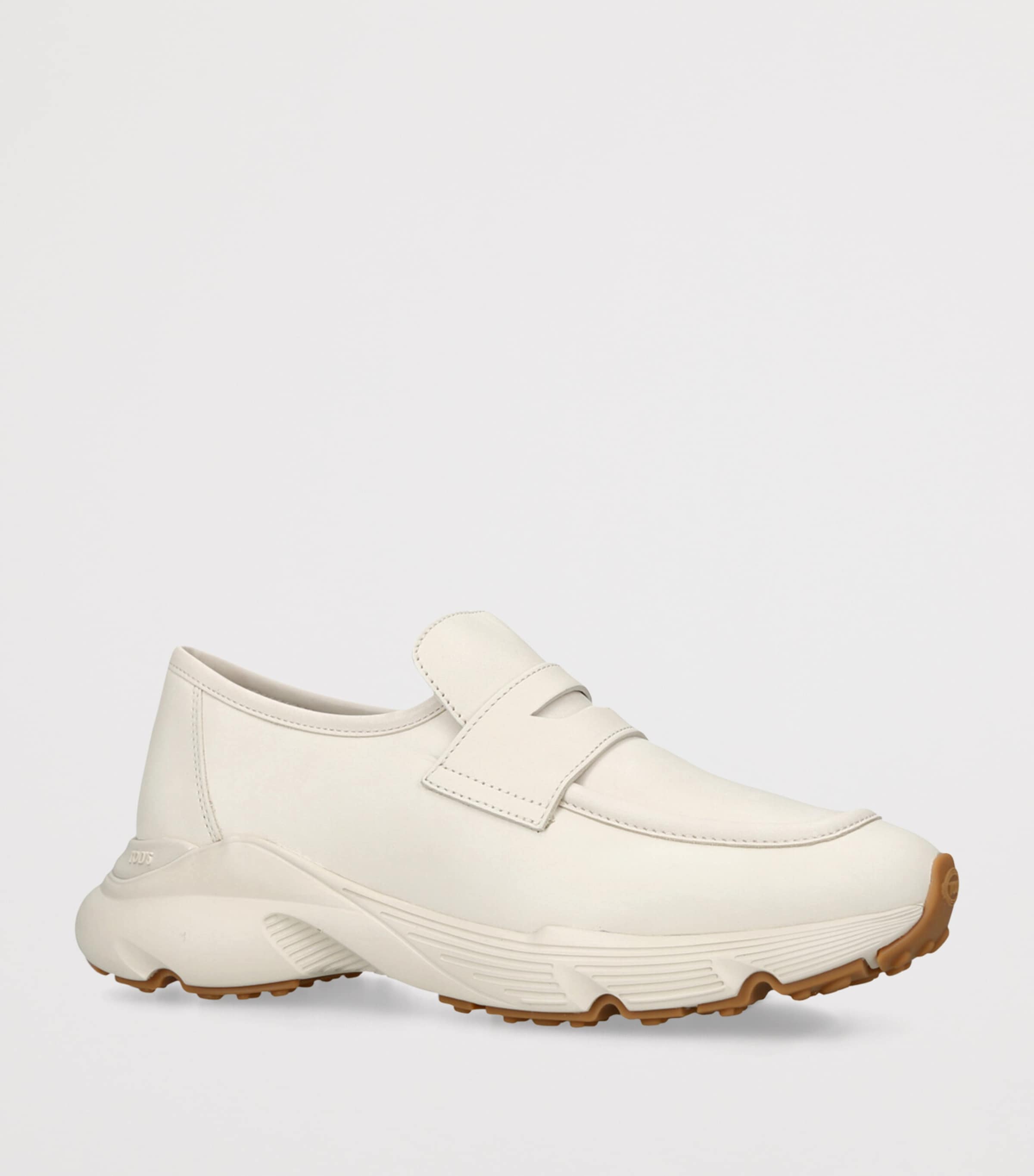 Leather Sport 54 Loafers 25 BEIGE Image 3