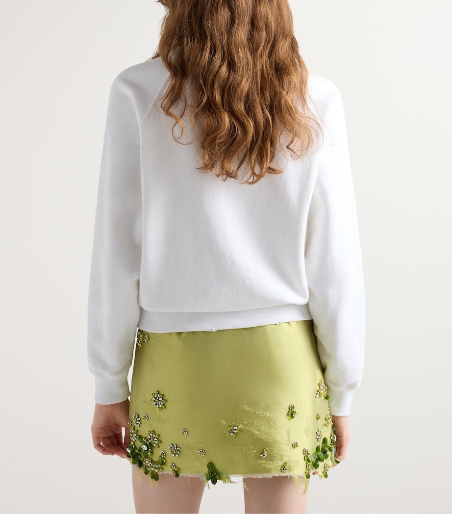 Cotton Crew-Neck Sweatshirt F0009 Image 4